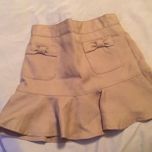 Khaki uniform skirt